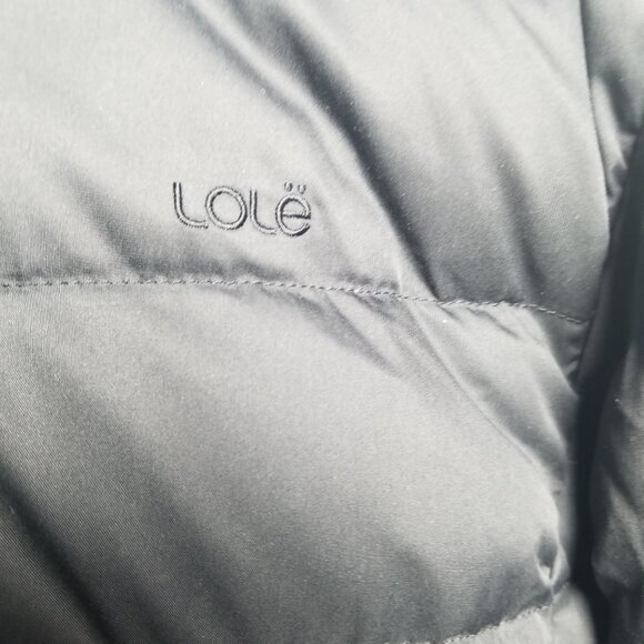 Lole Black Puffer Coat with Faux Fur Hood - Picture 4 of 13